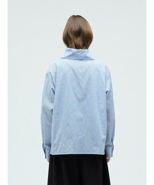 mizuiro ind / ミズイロインド シャツ・ブラウス | mizuiro ind ストライプスカーフカラーシャツ | 詳細5