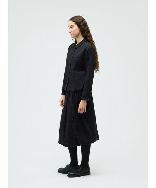 mizuiro ind / ミズイロインド シャツ・ブラウス | mizuiro ind ジャカードロングスリーブシャツ | 詳細10