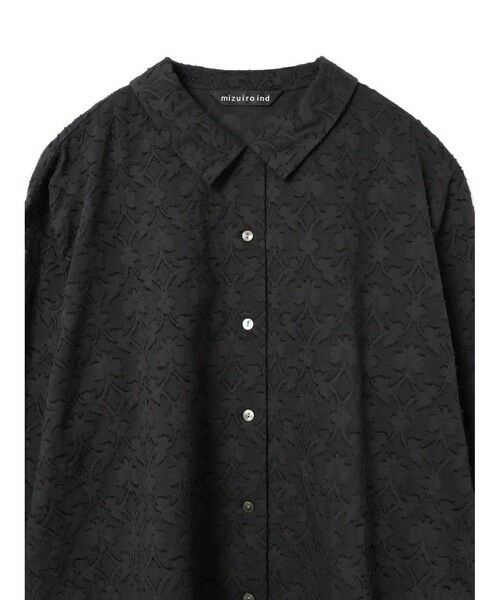 mizuiro ind / ミズイロインド シャツ・ブラウス | mizuiro ind ジャカードロングスリーブシャツ | 詳細13