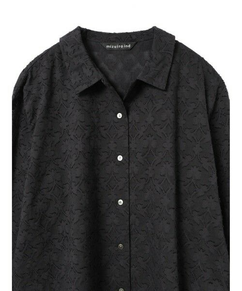 mizuiro ind / ミズイロインド シャツ・ブラウス | mizuiro ind ジャカードロングスリーブシャツ | 詳細14