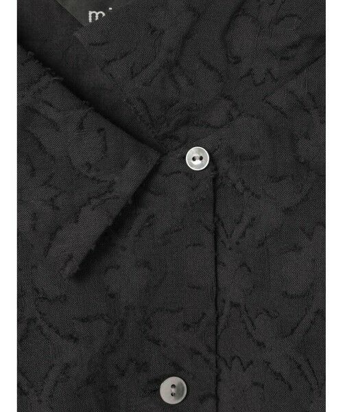 mizuiro ind / ミズイロインド シャツ・ブラウス | mizuiro ind ジャカードロングスリーブシャツ | 詳細15