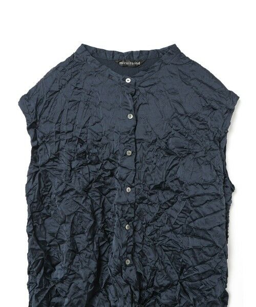 mizuiro ind / ミズイロインド シャツ・ブラウス | mizuiro ind ワッシャーノースリーブシャツ | 詳細2