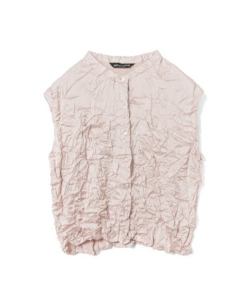 mizuiro ind / ミズイロインド シャツ・ブラウス | mizuiro ind ワッシャーノースリーブシャツ（ライトピンク(color41)）