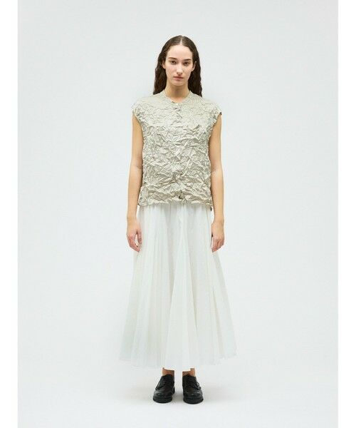 mizuiro ind / ミズイロインド シャツ・ブラウス | mizuiro ind ワッシャーノースリーブシャツ | 詳細15