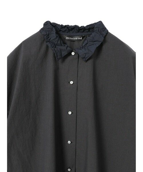 mizuiro ind / ミズイロインド シャツ・ブラウス | mizuiro ind ワッシャーカラーワイドシャツ | 詳細2