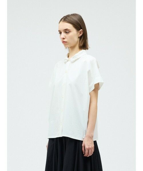 mizuiro ind / ミズイロインド シャツ・ブラウス | mizuiro ind ワッシャーカラーワイドシャツ | 詳細8