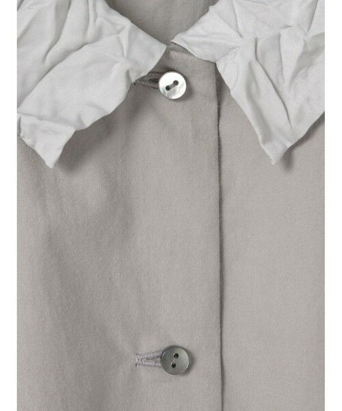 mizuiro ind / ミズイロインド シャツ・ブラウス | mizuiro ind ワッシャーカラーワイドシャツ | 詳細16