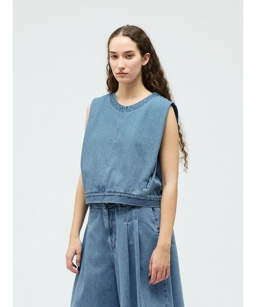mizuiro ind / ミズイロインド ベスト | mizuiro ind デニムベスト(BLEACH) | 詳細3