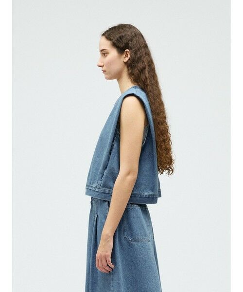 mizuiro ind / ミズイロインド ベスト | mizuiro ind デニムベスト(BLEACH) | 詳細4