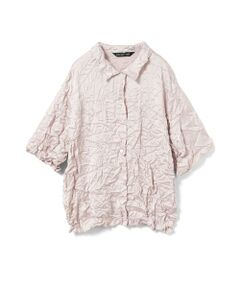 mizuiro ind / ミズイロインド シャツ・ブラウス | mizuiro ind ワッシャーハーフスリーブシャツ