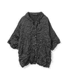 mizuiro ind / ミズイロインド シャツ・ブラウス | mizuiro ind ワッシャーハーフスリーブシャツ