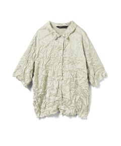 mizuiro ind / ミズイロインド シャツ・ブラウス | mizuiro ind ワッシャーハーフスリーブシャツ