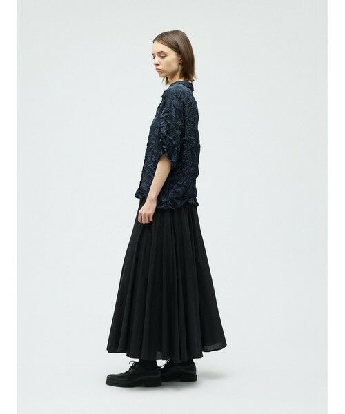 mizuiro ind / ミズイロインド シャツ・ブラウス | mizuiro ind ワッシャーハーフスリーブシャツ | 詳細8