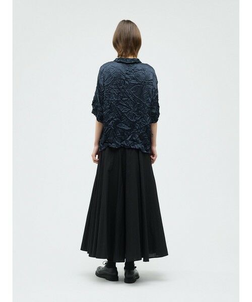 mizuiro ind / ミズイロインド シャツ・ブラウス | mizuiro ind ワッシャーハーフスリーブシャツ | 詳細9