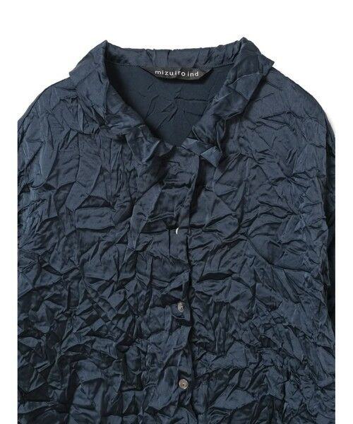mizuiro ind / ミズイロインド シャツ・ブラウス | mizuiro ind ワッシャーハーフスリーブシャツ | 詳細11
