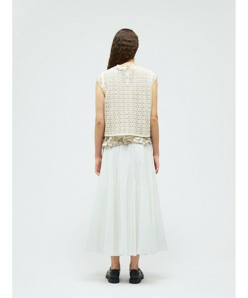 mizuiro ind / ミズイロインド ベスト | mizuiro ind レースクルーネックベスト | 詳細9