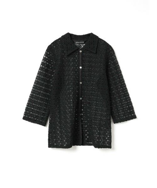 mizuiro ind / ミズイロインド シャツ・ブラウス | mizuiro ind レースシャツ（ブラック(color99)）