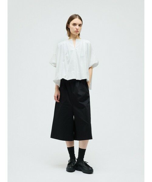 mizuiro ind / ミズイロインド シャツ・ブラウス | mizuiro ind バルーンノーカラーシャツ | 詳細13