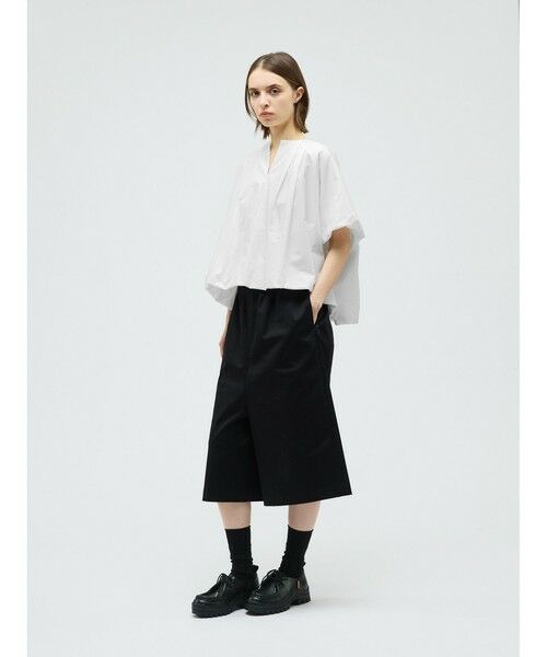 mizuiro ind / ミズイロインド シャツ・ブラウス | mizuiro ind バルーンノーカラーシャツ | 詳細14