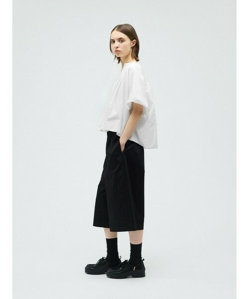 mizuiro ind / ミズイロインド シャツ・ブラウス | mizuiro ind バルーンノーカラーシャツ | 詳細15