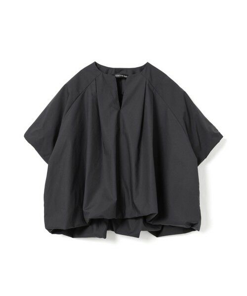 mizuiro ind / ミズイロインド シャツ・ブラウス | mizuiro ind バルーンノーカラーシャツ(ブラックA(color99A))