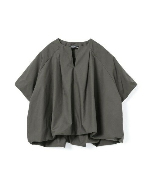 mizuiro ind / ミズイロインド シャツ・ブラウス | mizuiro ind バルーンノーカラーシャツ(チャコールグレーA(color92A))