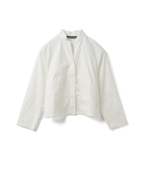 mizuiro ind / ミズイロインド シャツ・ブラウス | mizuiro ind スタンドカラーショートシャツ | 詳細8