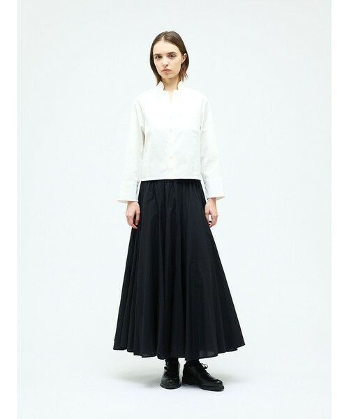 mizuiro ind / ミズイロインド シャツ・ブラウス | mizuiro ind スタンドカラーショートシャツ | 詳細13