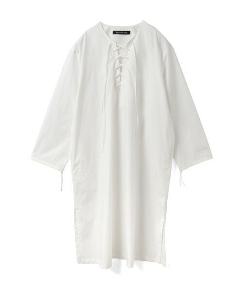 mizuiro ind / ミズイロインド ドレス | mizuiro ind レースアップワンピース（オフホワイト(color11)）