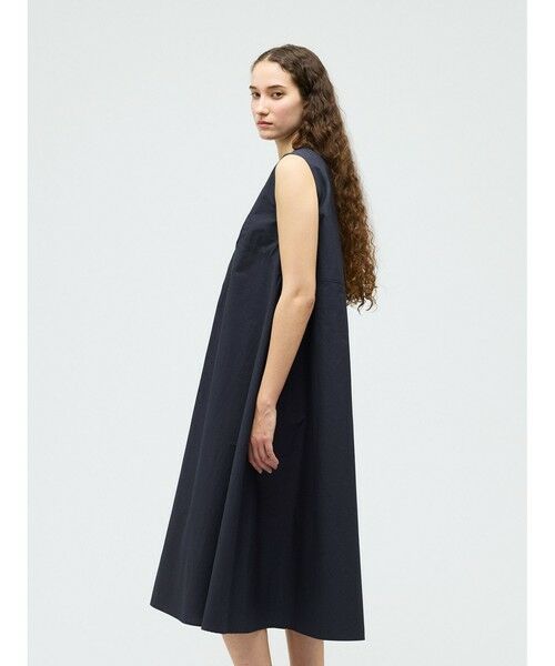 mizuiro ind / ミズイロインド ロング・マキシ丈ワンピース | mizuiro ind ブランディングクロスフレアワンピース | 詳細8