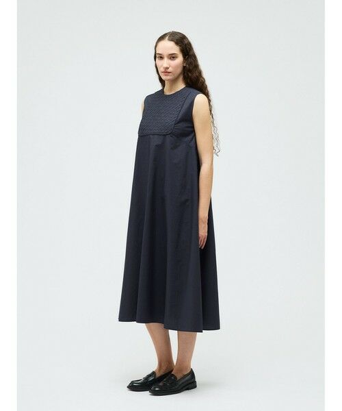 mizuiro ind / ミズイロインド ロング・マキシ丈ワンピース | mizuiro ind ブランディングクロスフレアワンピース | 詳細3