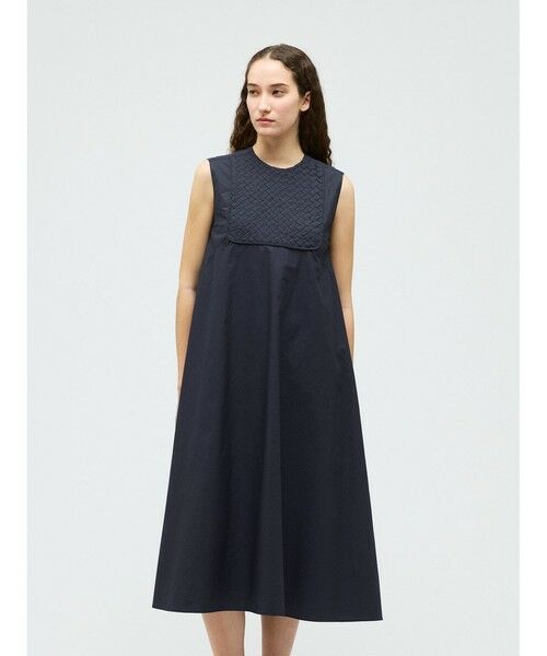 mizuiro ind / ミズイロインド ロング・マキシ丈ワンピース | mizuiro ind ブランディングクロスフレアワンピース | 詳細6