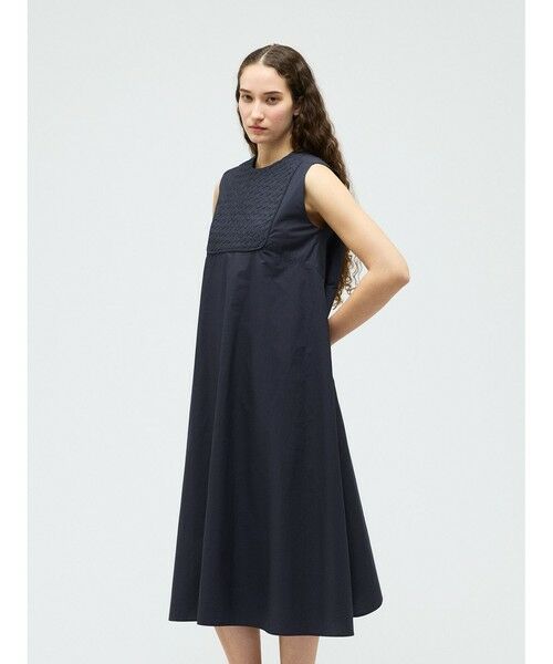 mizuiro ind / ミズイロインド ロング・マキシ丈ワンピース | mizuiro ind ブランディングクロスフレアワンピース | 詳細7