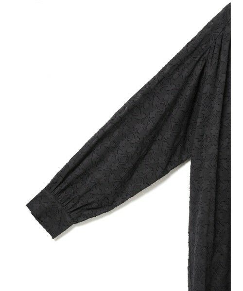 mizuiro ind / ミズイロインド ロング・マキシ丈ワンピース | mizuiro ind ジャカードギャザーショルダーワンピース | 詳細4