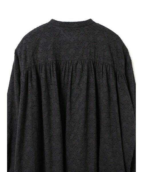 mizuiro ind / ミズイロインド ロング・マキシ丈ワンピース | mizuiro ind ジャカードギャザーショルダーワンピース | 詳細7