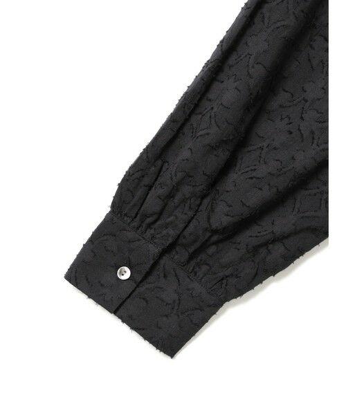 mizuiro ind / ミズイロインド ロング・マキシ丈ワンピース | mizuiro ind ジャカードギャザーショルダーワンピース | 詳細8