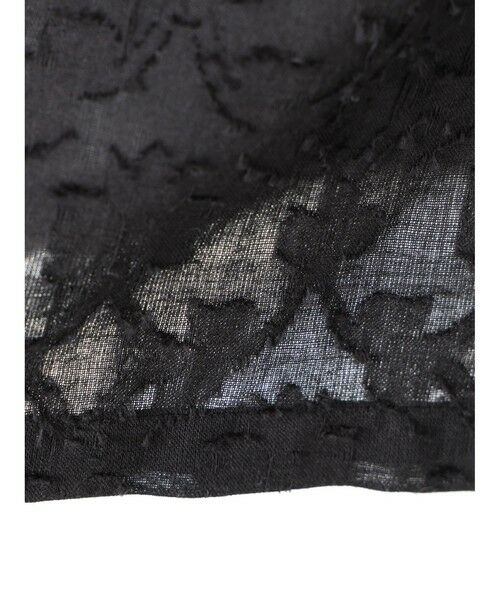 mizuiro ind / ミズイロインド ロング・マキシ丈ワンピース | mizuiro ind ジャカードギャザーショルダーワンピース | 詳細9