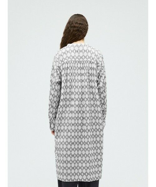 mizuiro ind / ミズイロインド ロング・マキシ丈ワンピース | mizuiro ind ジャカードギャザーショルダーワンピース | 詳細18