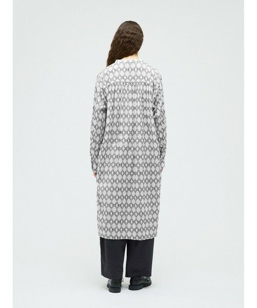 mizuiro ind / ミズイロインド ロング・マキシ丈ワンピース | mizuiro ind ジャカードギャザーショルダーワンピース | 詳細14