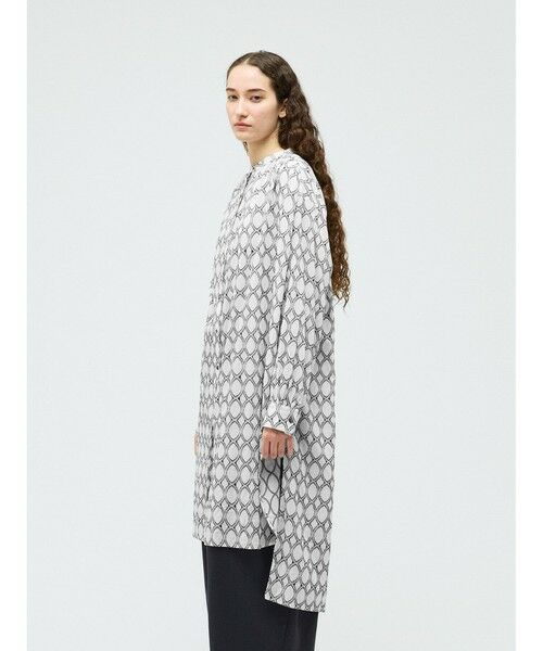 mizuiro ind / ミズイロインド ロング・マキシ丈ワンピース | mizuiro ind ジャカードギャザーショルダーワンピース | 詳細16