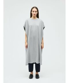 mizuiro ind / ミズイロインド ロング・マキシ丈ワンピース | mizuiro ind ドライフレンチテリーノースリーブロングワンピース