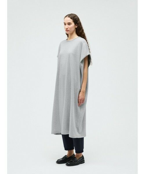 mizuiro ind / ミズイロインド ロング・マキシ丈ワンピース | mizuiro ind ドライフレンチテリーノースリーブロングワンピース | 詳細4