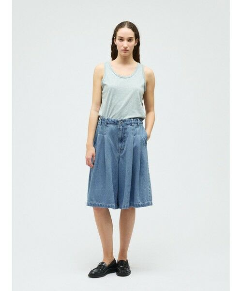 mizuiro ind / ミズイロインド その他パンツ | mizuiro ind ハイウエストワイドハーフパンツ(BLEACH) | 詳細10