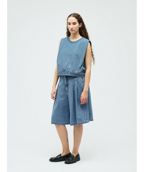 mizuiro ind / ミズイロインド その他パンツ | mizuiro ind ハイウエストワイドハーフパンツ(BLEACH) | 詳細3