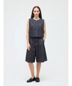 mizuiro ind / ミズイロインド その他パンツ | mizuiro ind ハイウエストワイドハーフパンツ