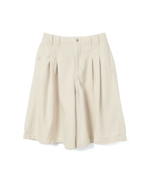mizuiro ind / ミズイロインド その他パンツ | mizuiro ind ハイウエストワイドハーフパンツ（アイボリー(color12)）