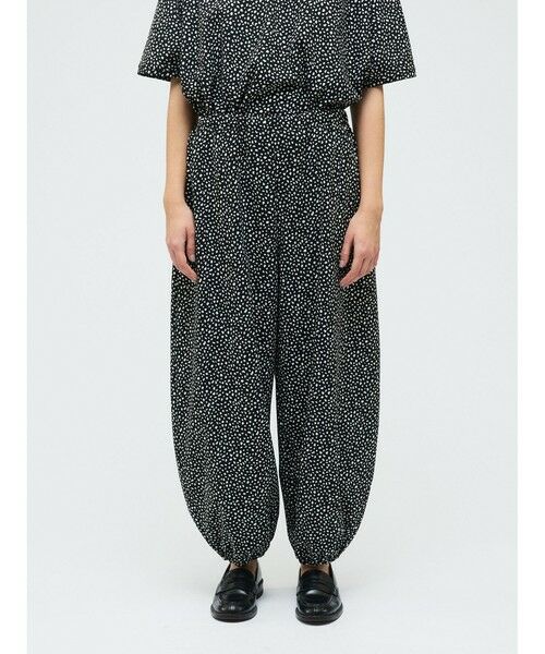 mizuiro ind / ミズイロインド その他パンツ | mizuiro ind プリントドローストリングヘムパンツ | 詳細6