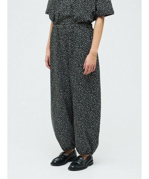 mizuiro ind / ミズイロインド その他パンツ | mizuiro ind プリントドローストリングヘムパンツ | 詳細7