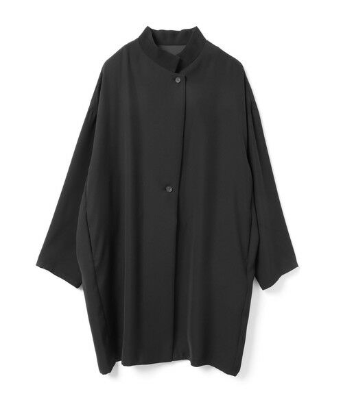 mizuiro ind / ミズイロインド その他アウター | mizuiro ind スタンドカラーワイドジャケット（ブラックA(color99A)）