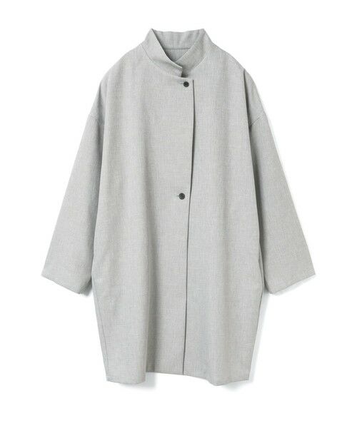 mizuiro ind / ミズイロインド その他アウター | mizuiro ind スタンドカラーワイドジャケット（ライトグレーA(color90A)）